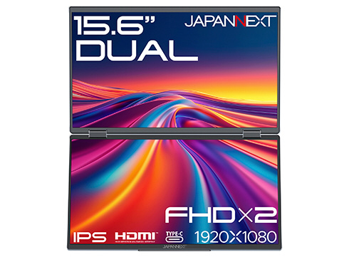 USB-C接続 2画面PCモニター デュアルモバイルモニター JN-DMD USB-C接続 2画面PCモニター デュアルモバイルモニター JN-DMD