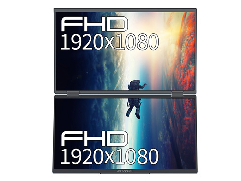 USB-C接続 2画面PCモニター デュアルモバイルモニター JN-DMD