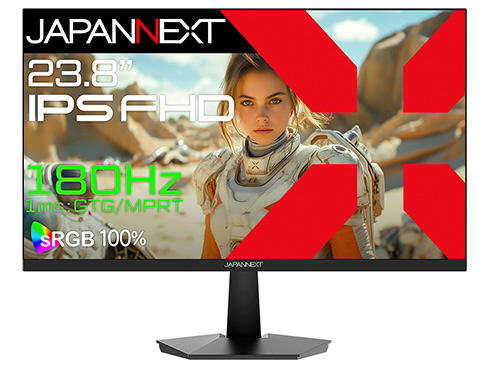 美品ゲーミングモニター液晶ディスプレイ23.8型 /フルHD1920×1080 JN-IPS238G180F ゲーミングモニター ［23.8型 /フルHD(1920×1080