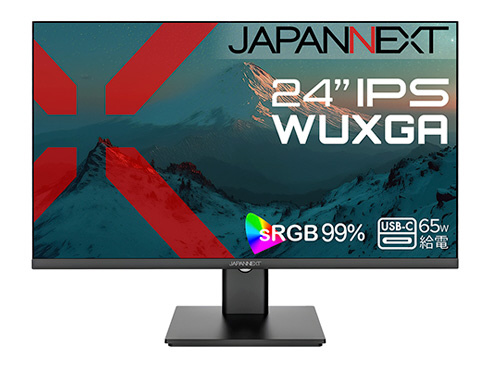 USB-C接続 PCモニター JN-IPS24WX-C6 ［24型 /WUXGA(1920×1200