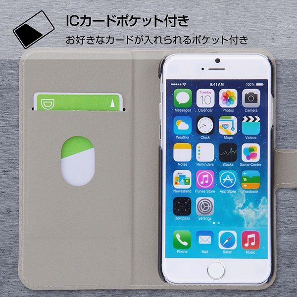 iPhone 6/6s/スマホブックカバーケース ミッキーマウス15 イングレム