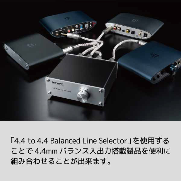 4.4mmバランスラインセレクター 4.4to4.4-Balanced-Line-Slector - Imsohooked