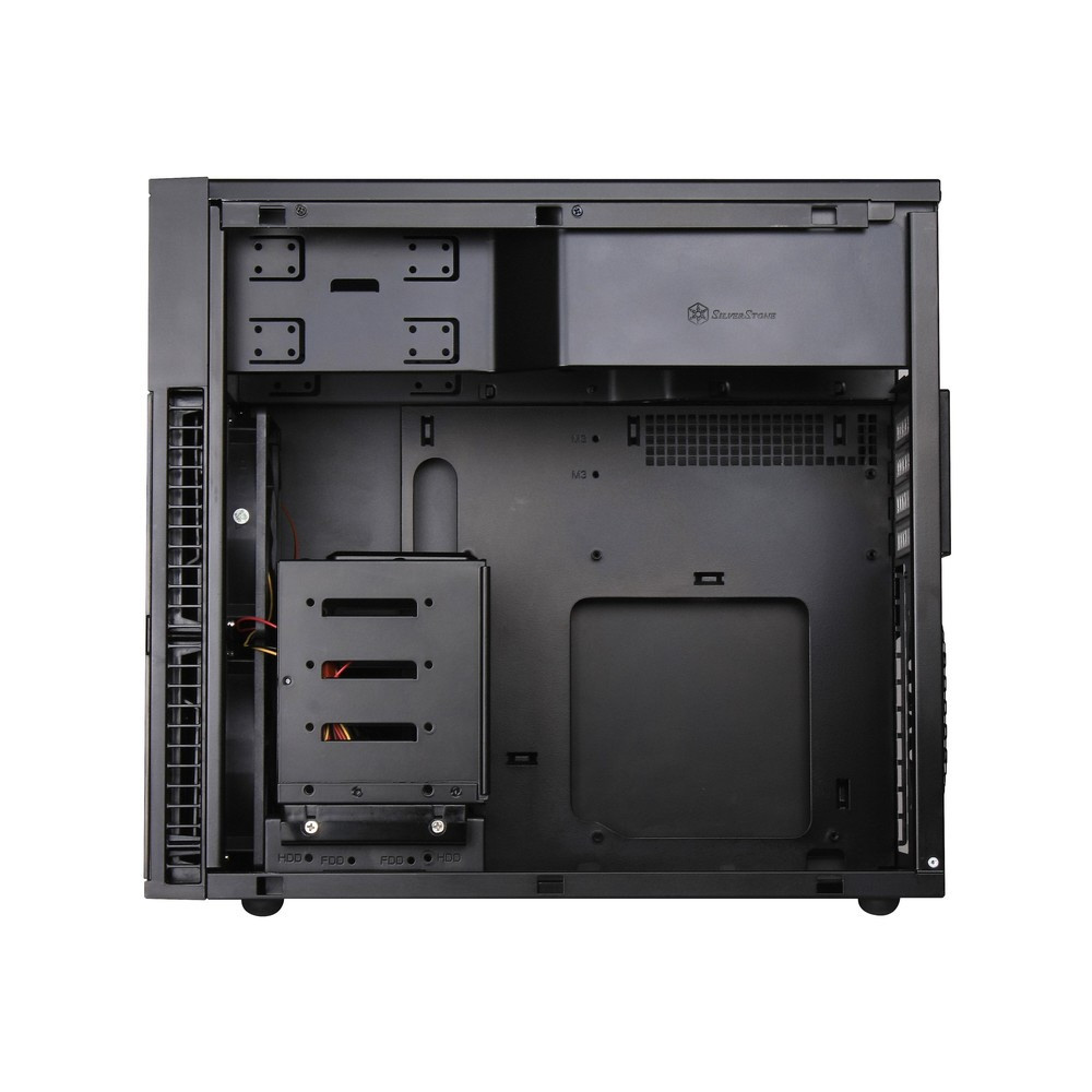 Silver Stone Micro-ATXミニタワーケース ブラック SST-PS07B/B