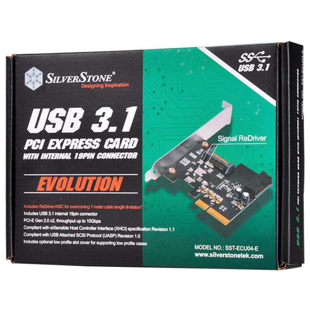 インターフェースカード 内部：19ピン USB-A 3.1 [PCI-Express] ECU04-E SST-ECU04-E