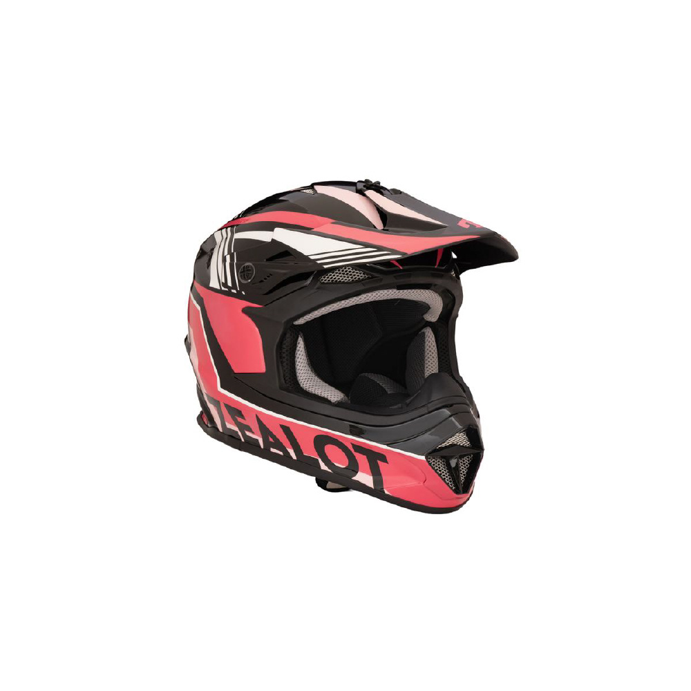 ZEALOT オフメット ピンク/ブラック マッドジャンパー2 オフロード用ヘルメット グラフィック ピンク