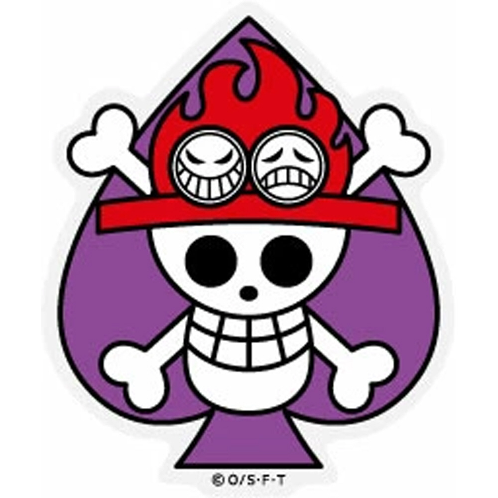 ワンピース 海賊旗 シリーズ ステッカー エース OPS-78｜の通販は
