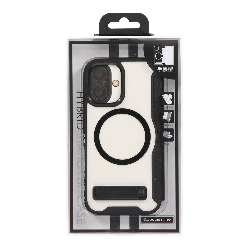 MagSafe対応スタンドフリップケース ブラック NAGAYAMON｜の通販は