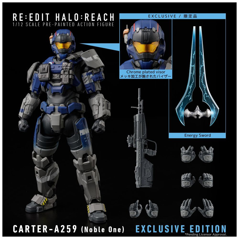 ヘイロー フィギュア 3.75 インチ ノーブル6 ヘイローリーチ