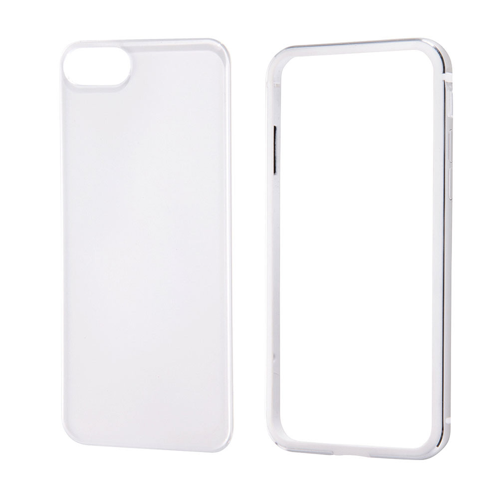 Iphone Se 第2世代 4 7インチ 8 7 アルミバンパー 背面パネル クリア Rt P24ab Svm シルバー の通販はソフマップ Sofmap