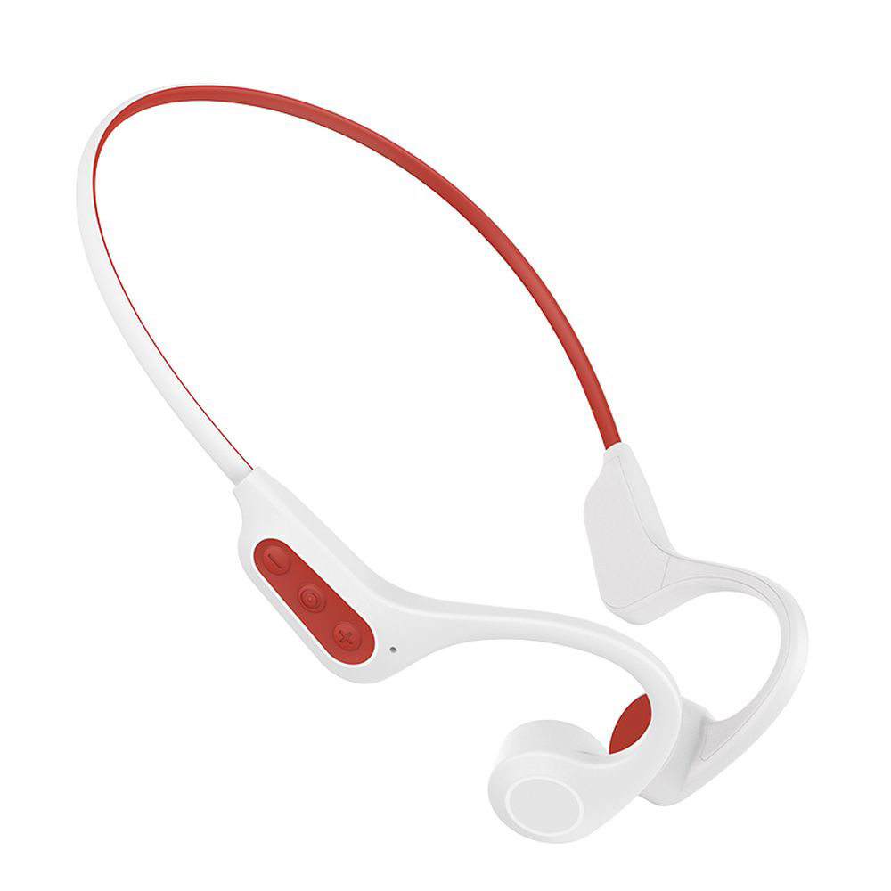 ブルートゥースイヤホン 耳かけ型 ホワイト×レッド IZELL-S7WHRD ［骨伝導 /Bluetooth］｜の通販はソフマップ[sofmap]