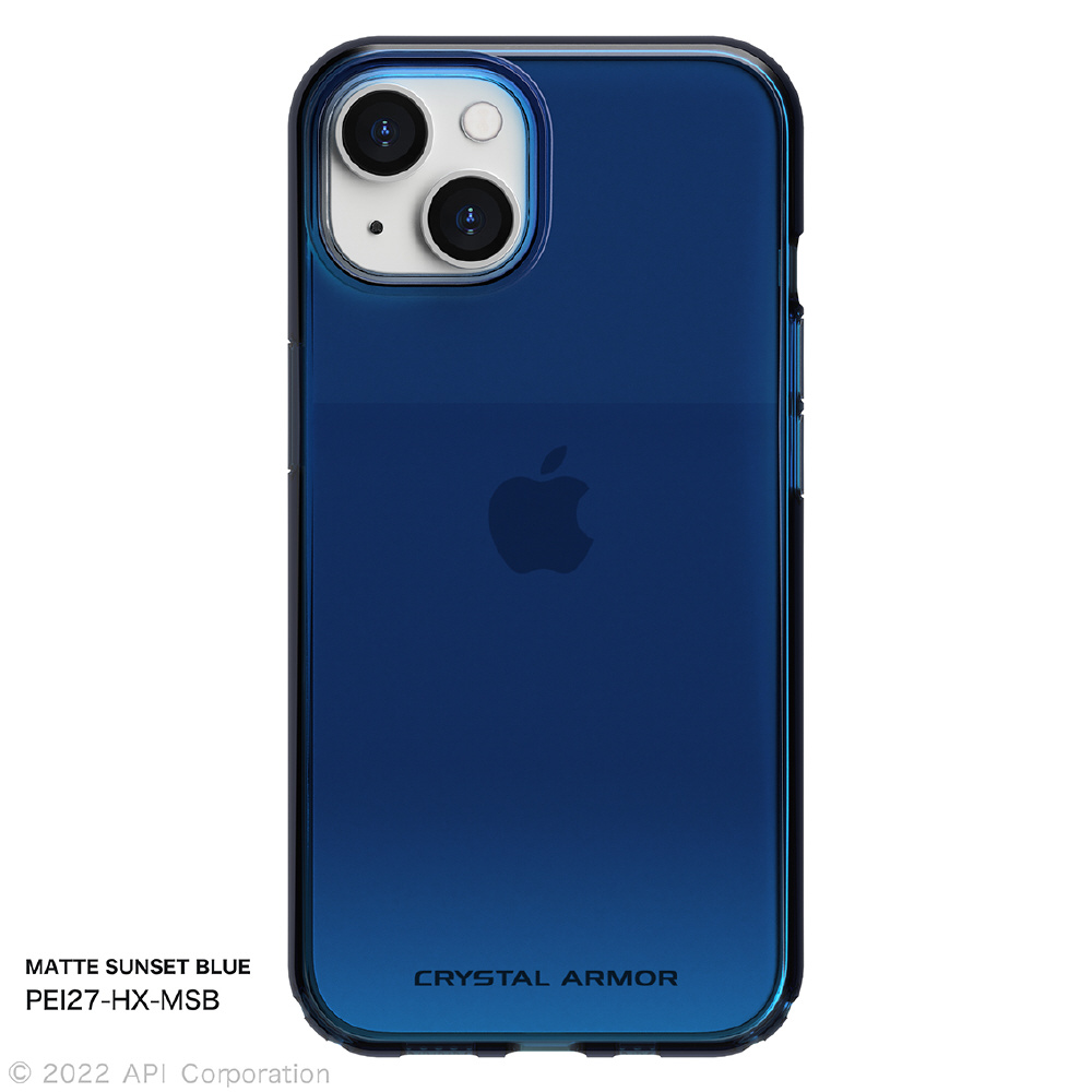 iPhone 2022 6.1 2眼 HEXAGON MATTE SUNSET BLUE マット サンセット