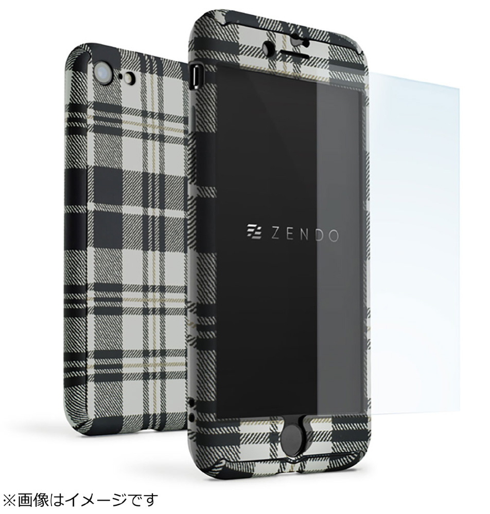 iPhone 8用 NanoSkin EX Checkered ホワイト NSXi8-CHWH｜の通販は 