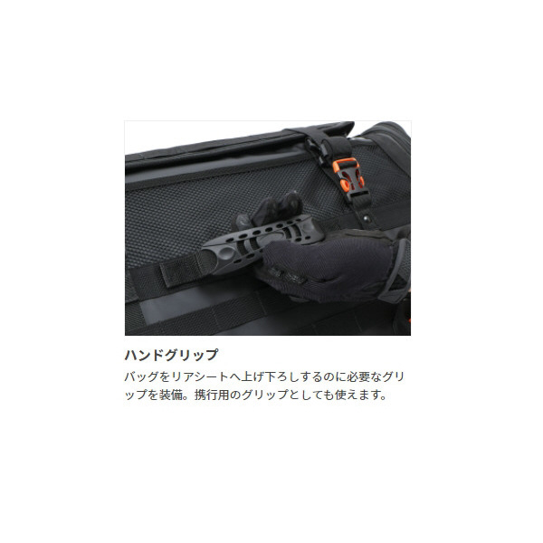 バイク用キャンプツーリングシートバッグ （バイク専用・防水ツーリングバッグ） 容量60～80L 防水インナーバッグ・ショルダーベルト・固定ベルト付き  ブラック DBT523-BK｜の通販はソフマップ[sofmap]