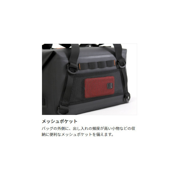 バイク用防水ツーリングバッグ 容量35L IPX7防水ファスナー採用