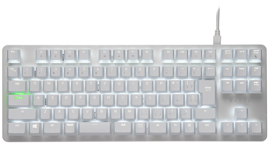 美品/品薄】BlackWidow Lite JP Mercury White - PC周辺機器