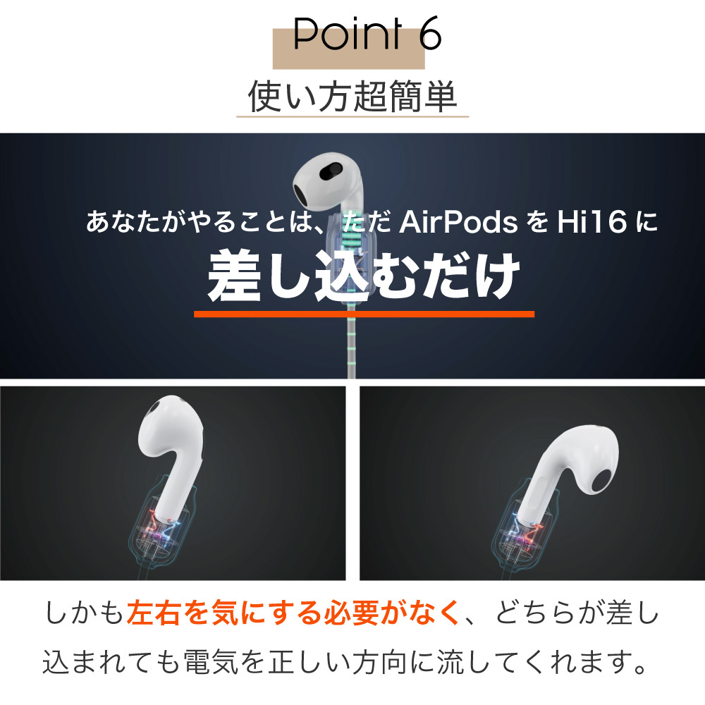 AirPods(第1/2/3世代)/AirPods Pro(第1世代)専用 ネックストラップ式