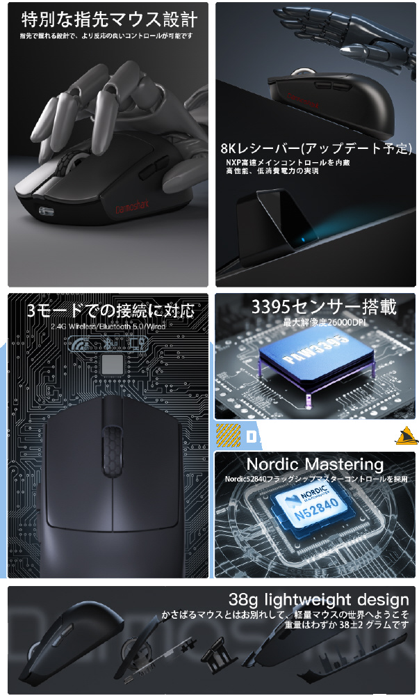 Darmoshark M5 M.P fish head スマホ・タブレット・パソコン Darmoshark M5 M.P fish head スマホ・タブレット・パソコン