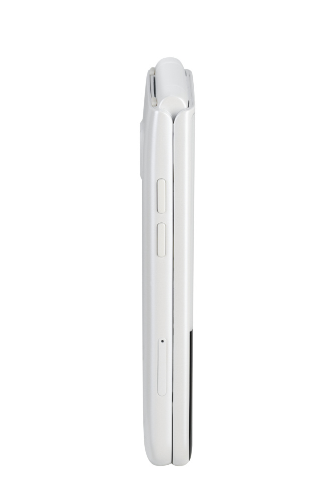 【新品】MIVEケースマ 4.3インチ 折りたたみ SIMフリー パールホワイト SIMフリー】ALT JAPAN ガラケー型スマートフォン『MIVE ケースマ