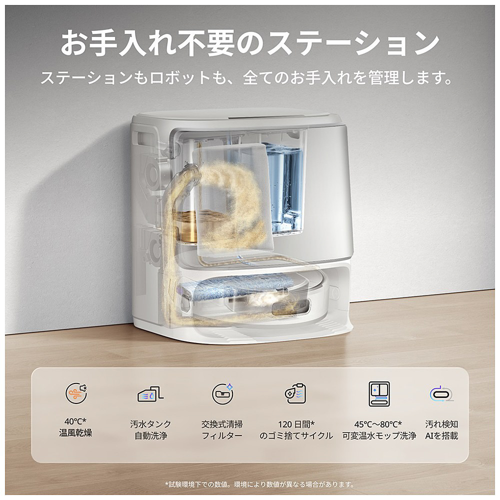 Narwal Flow ロボット掃除機 YJCC026 ［吸引＋拭くタイプ（水拭き