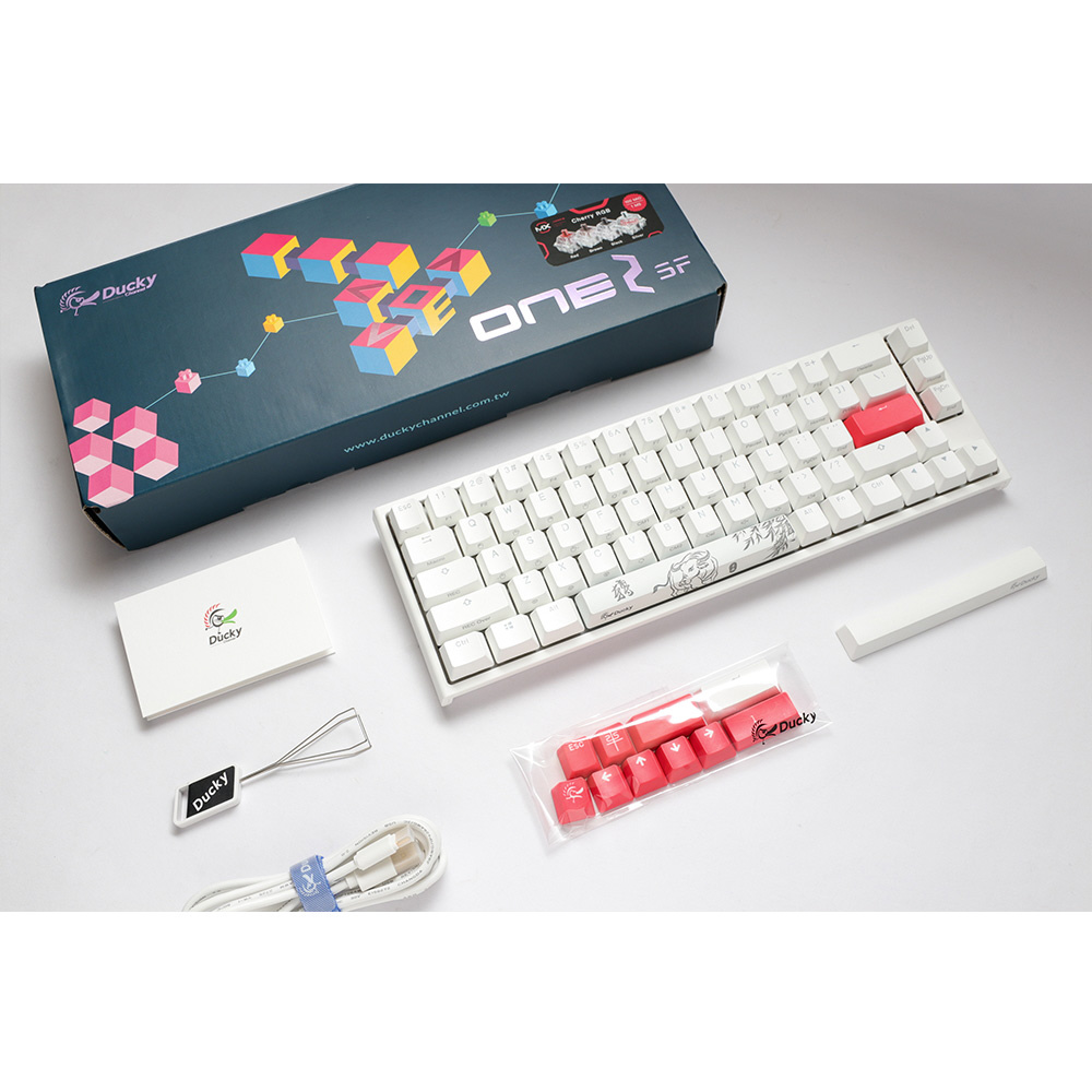 ゲーミングキーボード One 2 SF RGB 茶軸(英語配列) Pure White dk