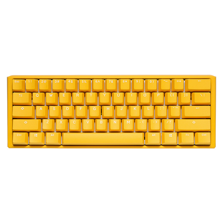 ゲーミングキーボード One Mini 60%(シルバー軸・英語配列) Yellow Ducky  dk-one3-yellowducky-rgb-mini-silver ［有線 /USB］｜の通販はソフマップ[sofmap]