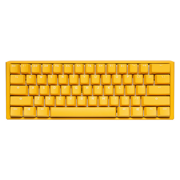 ゲーミングキーボード One 3 Mini 60%(黒軸・英語配列) Yellow Ducky  dk-one3-yellowducky-rgb-mini-black ［有線 /USB］