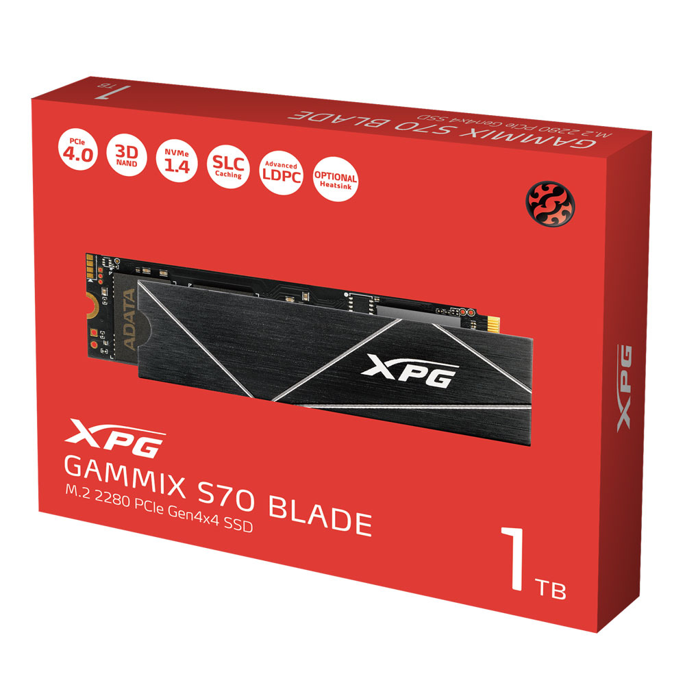 内蔵SSD PCI-Express接続 XPG GAMMIX S70 BLADE(ヒートシンク付) AGAMMIXS70B-1T-CS ［1TB  /M.2］