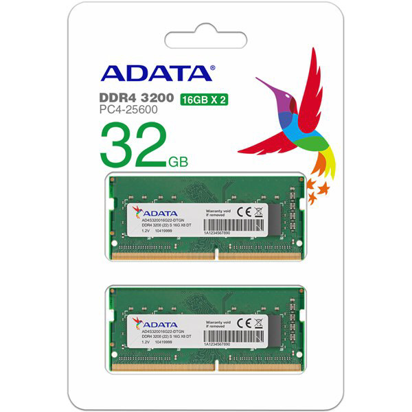 PC/タブレット PCパーツ 増設メモリ ノート用 DDR4-3200 PC4-25600 260PIN AD4S320016G22-DTGN ［SO-DIMM DDR4  /16GB /2枚］
