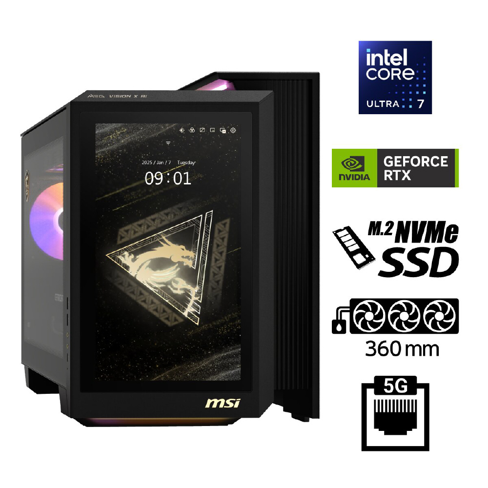 MEG Vision X AI 2NVR7-400JP ゲーミングデスクトップパソコン (RTX