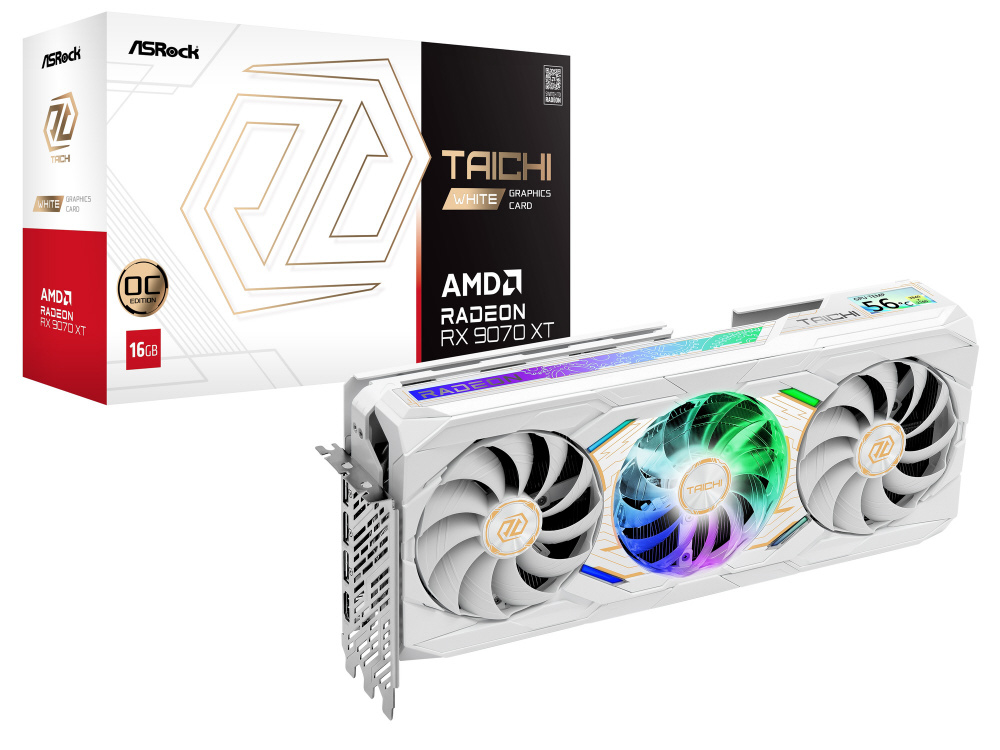 グラフィックボード Radeon RX 9070 XT Taichi White 16G OC ホワイト