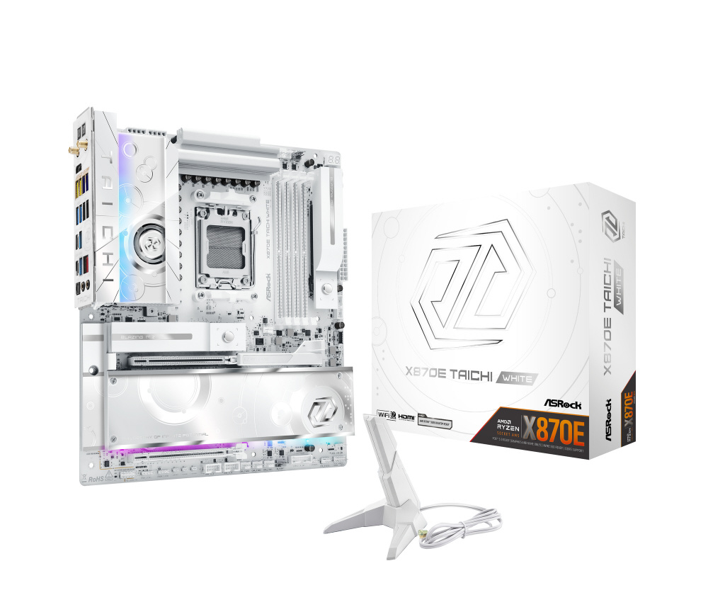 マザーボード(Socket AM5) ホワイト X870E Taichi White ［Extended