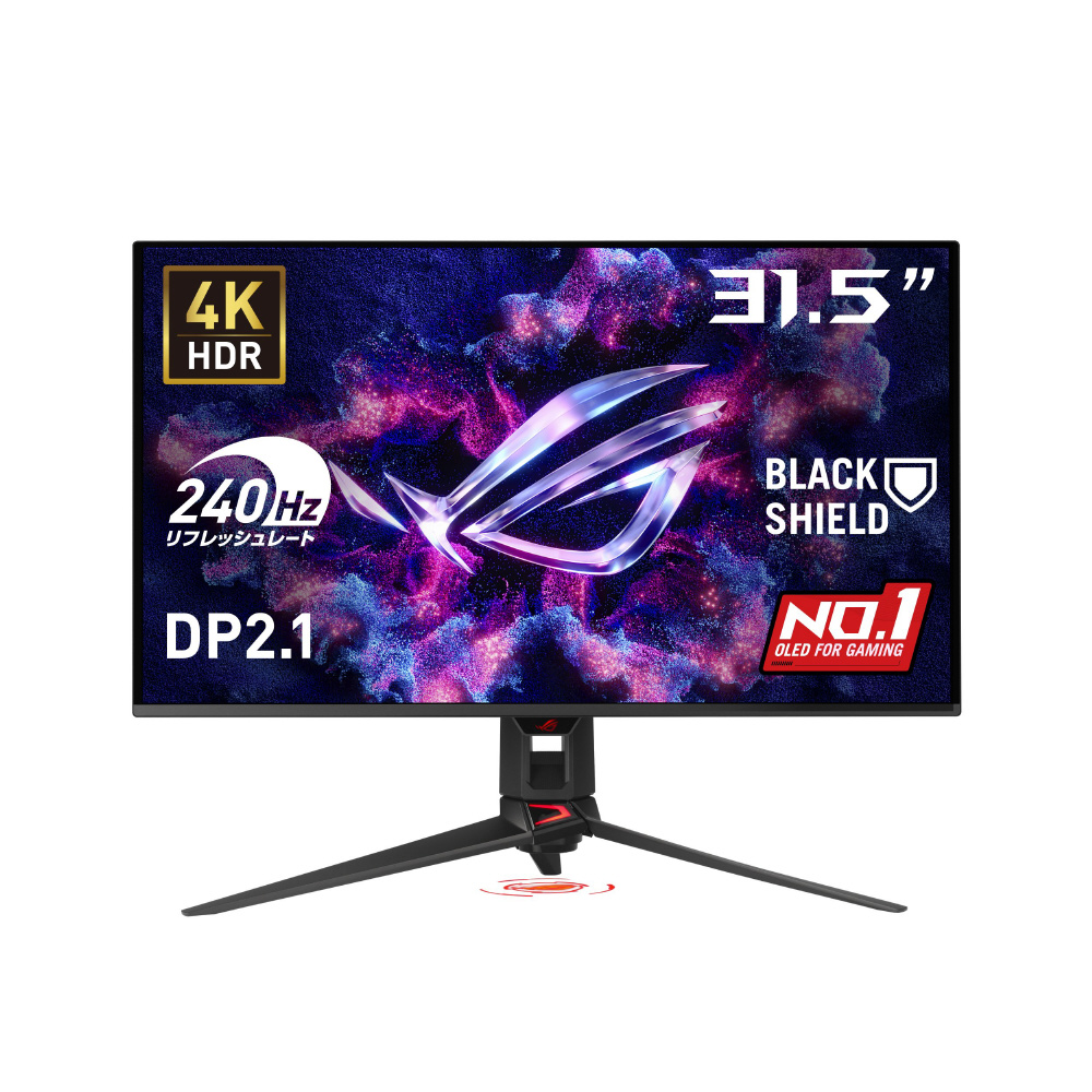 PG32UCDM3 USB-C接続 ゲーミングモニター ROG Swift OLED ブラック