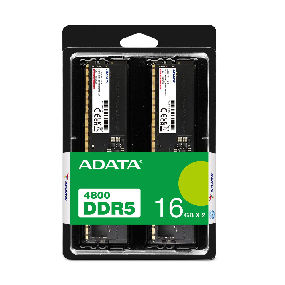 【新品/保証付】ADATA DDR5-4800 メモリ 16GB (8GB×2枚 増設メモリ DDR5-4800 AD5U480016G-DT [DIMM DDR5 /16GB /2枚] 【PC
