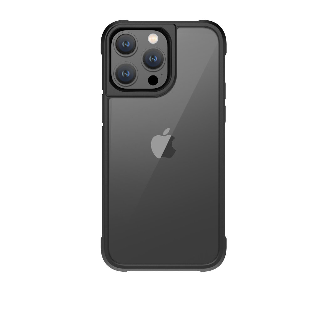 iPhone 14 ProMax用ケース LINKASE AIR ゴリラガラスiPhoneケース（側面TPU：ブラック）耐衝撃 透明度  MugSafe充電対応｜の通販はソフマップ[sofmap]