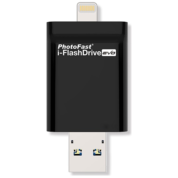 IFDEVO8GB i-FlashDrive EVO for iOS＆Mac/PC Apple社認定 Lightning USBメモリー  (8GB/USB3.0/Lightning/ブラック)