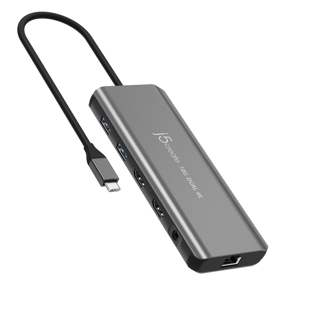 USB-C オス→メス HDMIｘ2 / LAN / φ3.5mm / USB-Aｘ2 / USB-C］USB PD