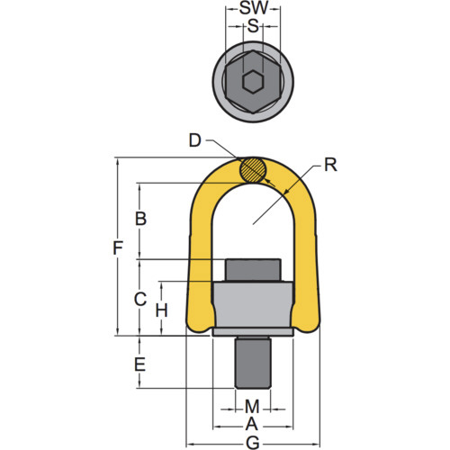 ＹＯＫＥ アンカーポイント Ｍ３６ １４ｔ 8-231-125｜の通販は