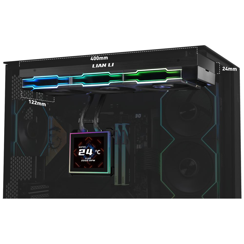 CPUクーラー 120mmファンx3 [LGA1851/1700・AM5/AM4] HydroShift II