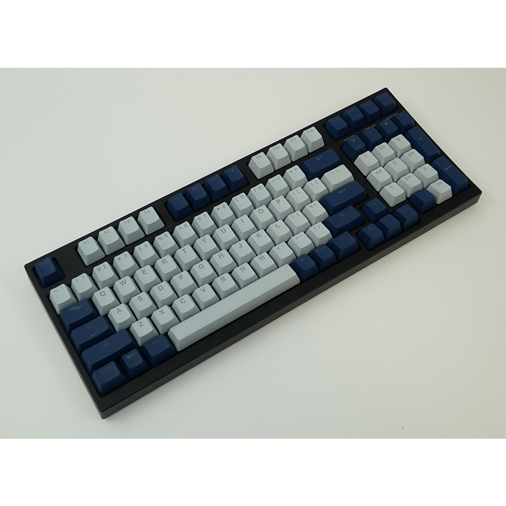 キーキャップ〕 英語配列 PBT Double shot Backlit keycap set クール