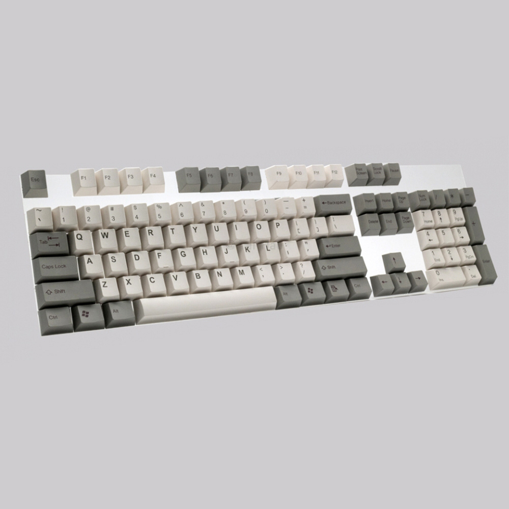 キーキャップ〕 英語配列 Cubic ABS Double shot keycap Set