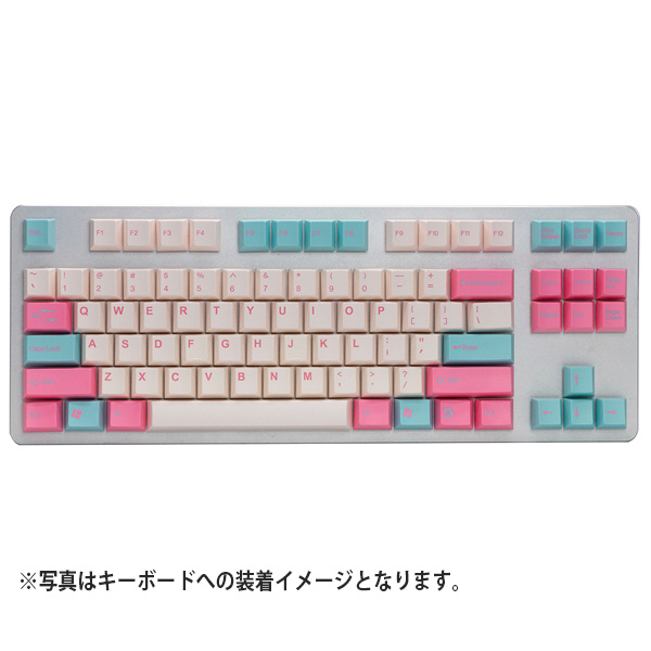 キーキャップ〕 英語配列 Cubic ABS Double shot Keycap Set｜の