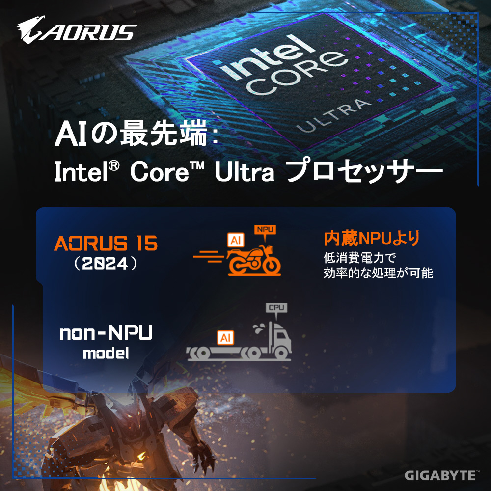 ゲーミングノートパソコン AORUS 15 BKG-13JP764SH(RTX 4060) ［15.6型 /Windows11 Home /intel  Core Ultra 7 /メモリ：32GB /SSD：1TB /日本語版キーボード /2024年9月モデル］｜の通販はソフマップ[sofmap]