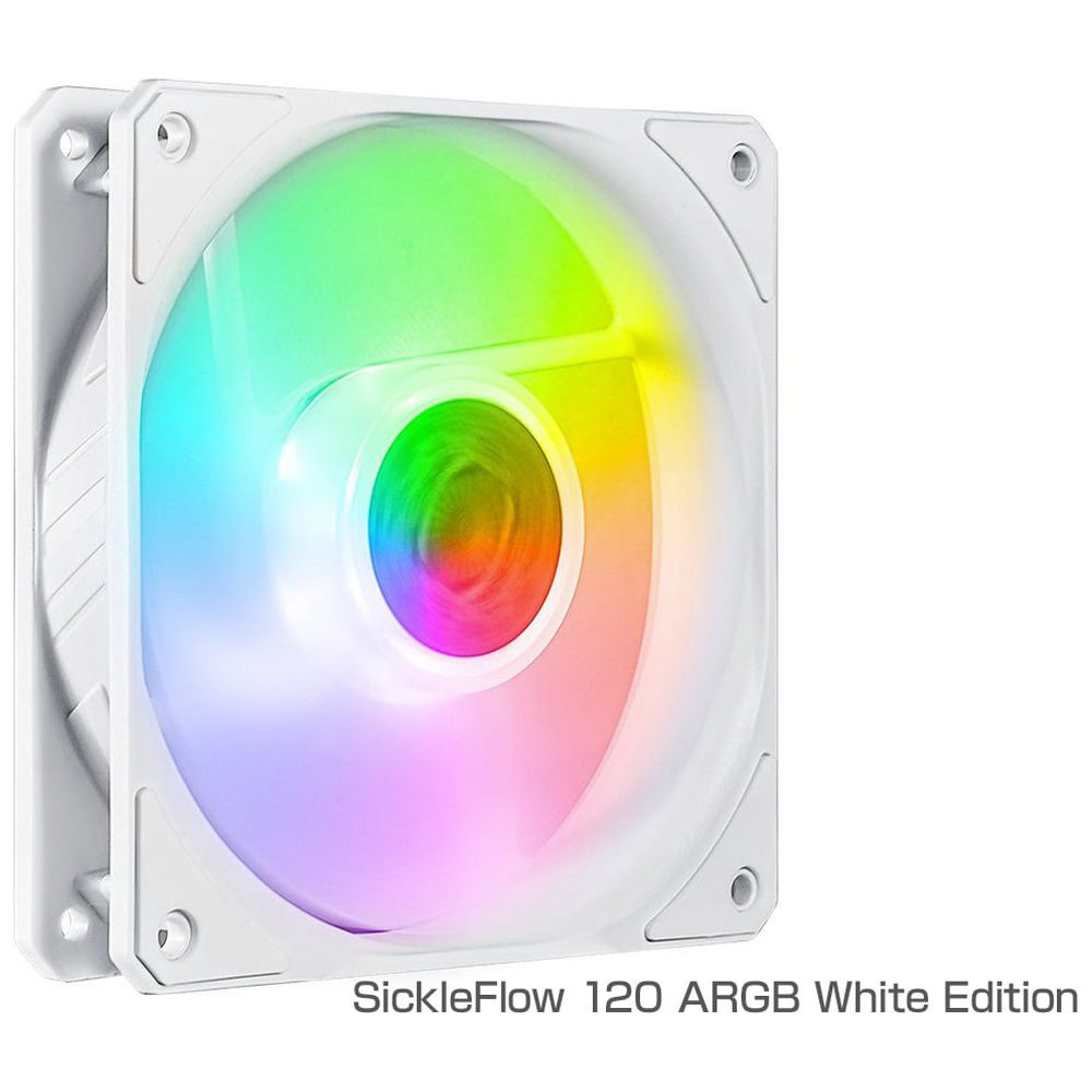 ケースファン［120mm 1800RPM］ SickleFlow 120 ARGB White Edition ホワイト  MFX-B2DW-18NPA-R1｜の通販はソフマップ[sofmap]