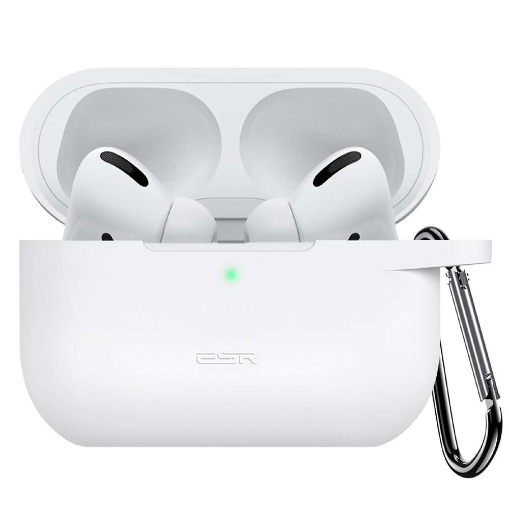 AirPods Pro 第2/1世代(2022/2019) 対応耐衝撃シリコンケース ホワイト BOUNCECASE