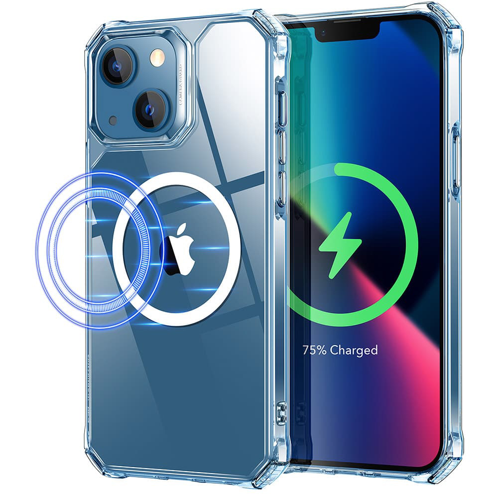 iPhone 13ケース マグネット対応、ミリタリーグレードクリアケース ESR 