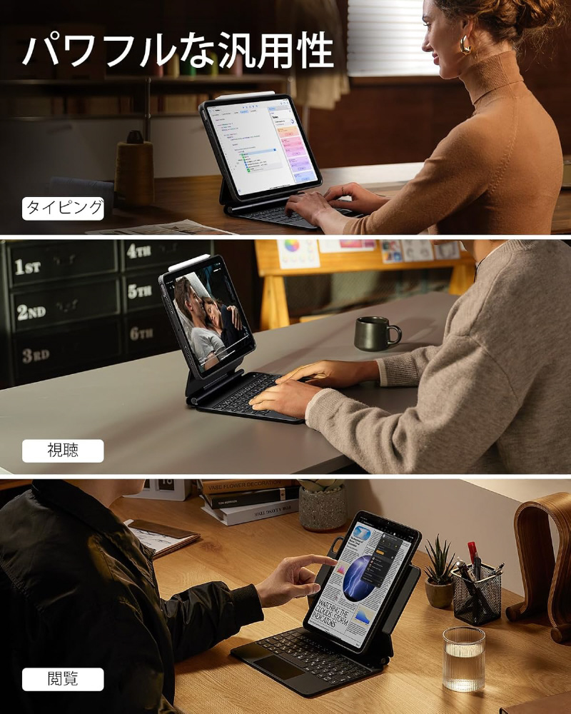 11インチiPad Pro(M4)用 縦横モード対応 着脱可能 保護ケース 11インチiPad Pro(M4)用 縦横モード対応 着脱可能 保護ケース