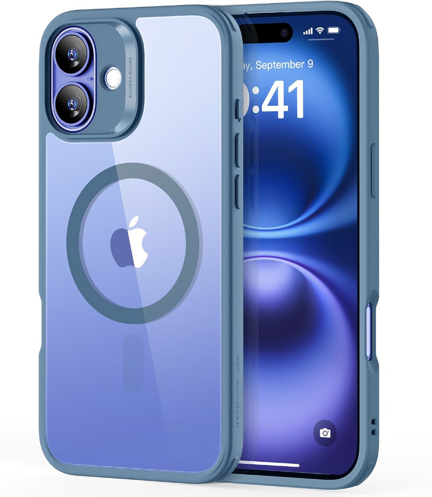 iPhone 16（6.1インチ）マグネット対応、ミリタリーグレードケース ESR