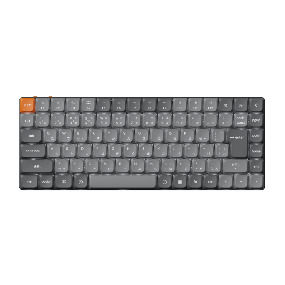 キーボード K3 Max White LED - ダブルショットPBTキーキャップ(茶軸