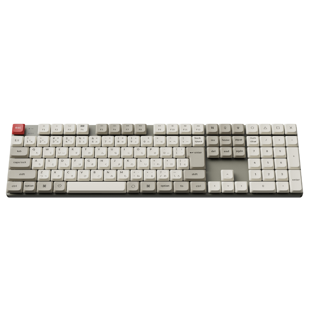 キーボード K5 Max White LED(バナナ軸) レトロカラー K5M-K4Z-JIS