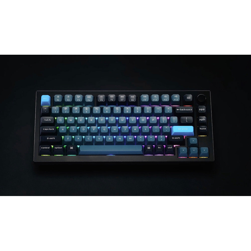 キーボード Q1 Pro RGBライト(バナナ軸・英語配列) カーボンブラック